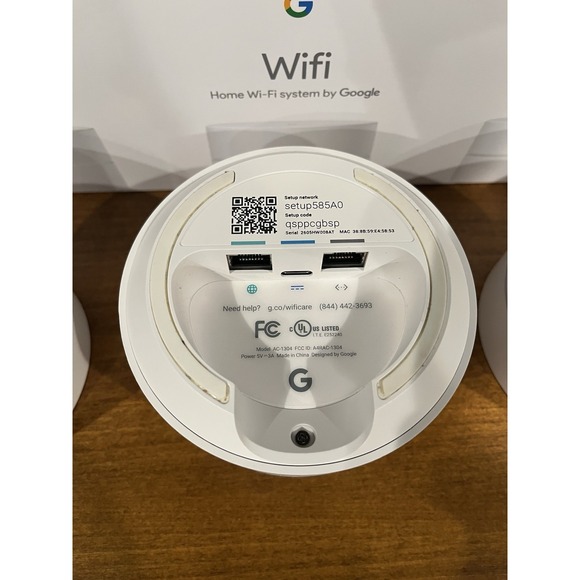 Google WiFi System Router For Whole Home Coverage AC 1304 (3 PACK) Mesh /w Box. - Picture 5 of 12